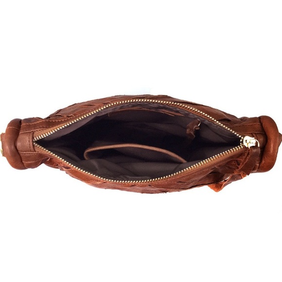 Monserat De Lucca Benecio Crossbody Leather Bag Purse - Picture 4 of 16